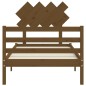 Giroletto con Testiera Miele 100x200 cm in Legno Massello Giroletto con Testiera Miele 100x200 cm in Legno Massello