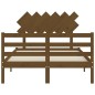 Giroletto con Testiera Miele 4FT Small Double in Legno Massello Giroletto con Testiera Miele 4FT Small Double in Legno Massello