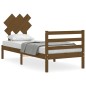 vidaXL Giroletto senza Materasso Ambra 90x200cm Legno Massello vidaXL Giroletto senza Materasso Ambra 90x200cm Legno Massello