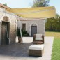 Tenda Retrattile Manuale Autoportante 500x350 cm Gialla Bianca Tenda Retrattile Manuale Autoportante 500x350 cm Gialla Bianca