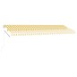 Tenda Retrattile Manuale Autoportante 500x350 cm Gialla Bianca Tenda Retrattile Manuale Autoportante 500x350 cm Gialla Bianca