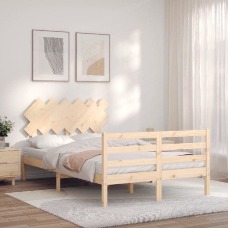 vidaXL Giroletto con Testiera 120x200 cm in Legno Massello