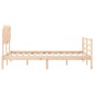 vidaXL Giroletto con Testiera 120x200 cm in Legno Massello vidaXL Giroletto con Testiera 120x200 cm in Legno Massello