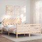 Giroletto con Testiera 5FT King Size in Legno Massello