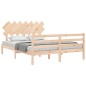 Giroletto con Testiera 5FT King Size in Legno Massello