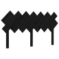 Giroletto con Testiera Nero 5FT King Size in Legno Massello Giroletto con Testiera Nero 5FT King Size in Legno Massello