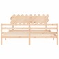 vidaXL Giroletto con Testiera Super King Size in Legno Massello