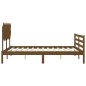 Giroletto con Testiera Miele 140x200 cm in Legno Massello Giroletto con Testiera Miele 140x200 cm in Legno Massello