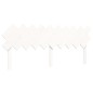 Giroletto con Testiera Bianco 200x200 cm in Legno Massello Giroletto con Testiera Bianco 200x200 cm in Legno Massello