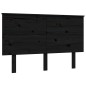 Giroletto con Testiera Nero 4FT Small Double in Legno Massello Giroletto con Testiera Nero 4FT Small Double in Legno Massello