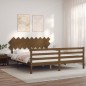 Giroletto con Testiera Miele 6FT Super King in Legno Massello