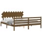 Giroletto con Testiera Miele 6FT Super King in Legno Massello