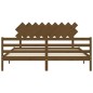 Giroletto con Testiera Miele 6FT Super King in Legno Massello