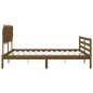 Giroletto con Testiera Miele 6FT Super King in Legno Massello