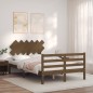 Giroletto con Testiera Miele 120x200 cm in Legno Massello