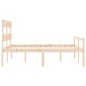 Giroletto con Testiera 160x200 cm in Legno Massello Giroletto con Testiera 160x200 cm in Legno Massello