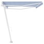 Tenda Retrattile Manuale Autoportante 500x350 cm Blu Bianca Tenda Retrattile Manuale Autoportante 500x350 cm Blu Bianca