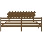 Giroletto con Testiera Miele 200x200 cm in Legno Massello