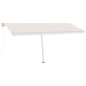 Tenda da Sole Retrattile Manuale Autoportante 500x350 cm Crema