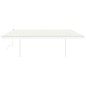 Tenda da Sole Retrattile Manuale con Pali 5x3,5 m Crema Tenda da Sole Retrattile Manuale con Pali 5x3,5 m Crema