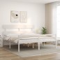 vidaXL Letto per Anziani con Testiera Bianco Super King Legno Massello vidaXL Letto per Anziani con Testiera Bianco Super King Legno Massello