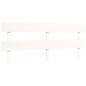 vidaXL Letto per Anziani con Testiera Bianco Super King Legno Massello vidaXL Letto per Anziani con Testiera Bianco Super King Legno Massello