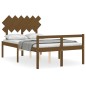 Giroletto con Testiera Miele 4FT6 Double in Legno Massello