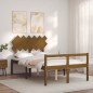 Giroletto con Testiera Miele 4FT6 Double in Legno Massello