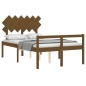 Giroletto con Testiera Miele 4FT6 Double in Legno Massello