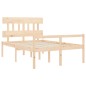 Giroletto con Testiera 140x190 cm in Legno Massello Giroletto con Testiera 140x190 cm in Legno Massello
