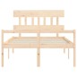 Giroletto con Testiera 140x190 cm in Legno Massello Giroletto con Testiera 140x190 cm in Legno Massello