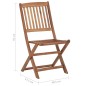 Sedie da Giardino Pieghevoli 6 pz in Legno Massello di Acacia Sedie da Giardino Pieghevoli 6 pz in Legno Massello di Acacia
