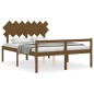 Giroletto con Testiera Miele 140x190 cm in Legno Massello Giroletto con Testiera Miele 140x190 cm in Legno Massello