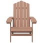 Sedie da Giardino Adirondack 2 pz in HDPE Marrone Sedie da Giardino Adirondack 2 pz in HDPE Marrone