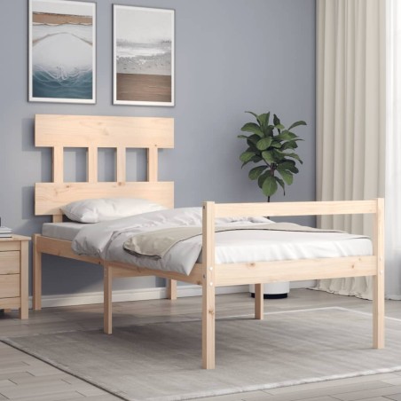 Giroletto con Testiera 100x200 cm in Legno Massello