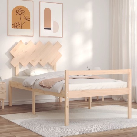 Giroletto con Testiera 100x200 cm in Legno Massello