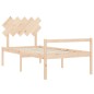 Giroletto con Testiera 100x200 cm in Legno Massello Giroletto con Testiera 100x200 cm in Legno Massello