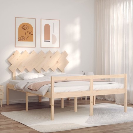 Giroletto con Testiera 5FT King in Legno Massello