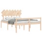 Giroletto con Testiera 5FT King in Legno Massello Giroletto con Testiera 5FT King in Legno Massello