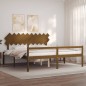 Giroletto con Testiera Miele 200x200 cm in Legno Massello Giroletto con Testiera Miele 200x200 cm in Legno Massello