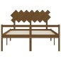 Giroletto con Testiera Miele 140x200 cm in Legno Massello Giroletto con Testiera Miele 140x200 cm in Legno Massello