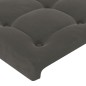 Testiera ad Orecchio Grigio Scuro 83x23x118/128 cm in Velluto Testiera ad Orecchio Grigio Scuro 83x23x118/128 cm in Velluto