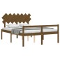 Giroletto con Testiera Miele 5FT King in Legno Massello