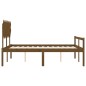 Giroletto con Testiera Miele 5FT King in Legno Massello