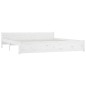 Giroletto Bianco in Legno Massello 180x200 cm 6FT Super King Giroletto Bianco in Legno Massello 180x200 cm 6FT Super King
