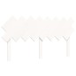 Giroletto con Testiera Bianco 160x200 cm Legno Massello Giroletto con Testiera Bianco 160x200 cm Legno Massello
