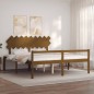 Giroletto con Testiera Miele 6FT Super King in Legno Massello Giroletto con Testiera Miele 6FT Super King in Legno Massello