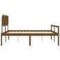 Giroletto con Testiera Miele 6FT Super King in Legno Massello Giroletto con Testiera Miele 6FT Super King in Legno Massello