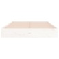 Giroletto Bianco in Legno Massello 150x200 cm 5FT King Size