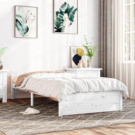 Giroletto Bianco in Legno Massello 100x200 cm